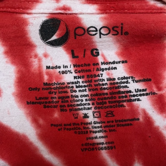Tie Dye Pepsi crop top - Picture 2 of 3